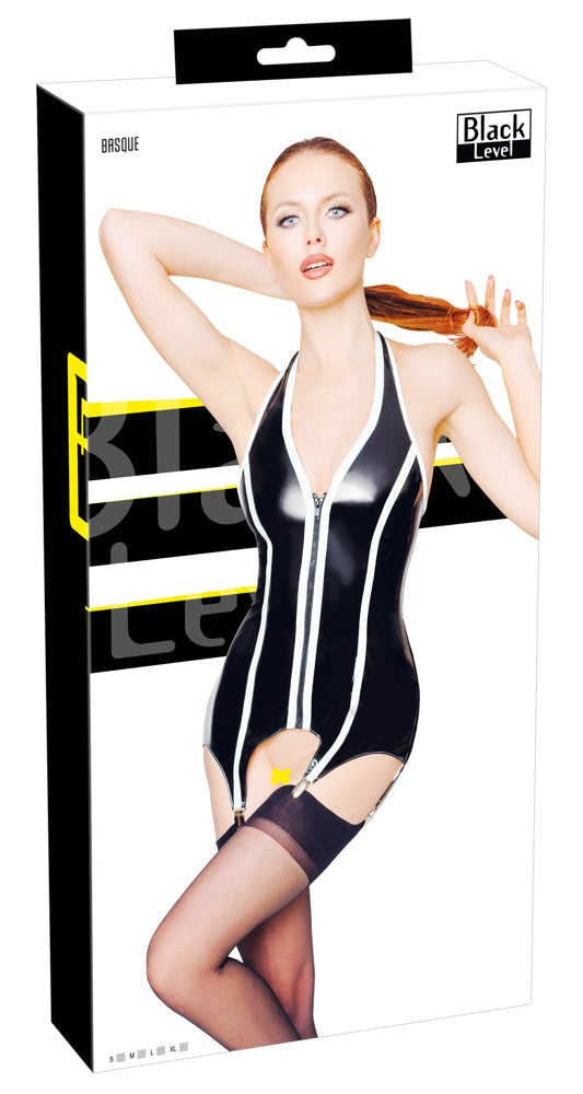 Strapshemd aus Lack mit String - Black Level – Hinreissend Fetish Fashion