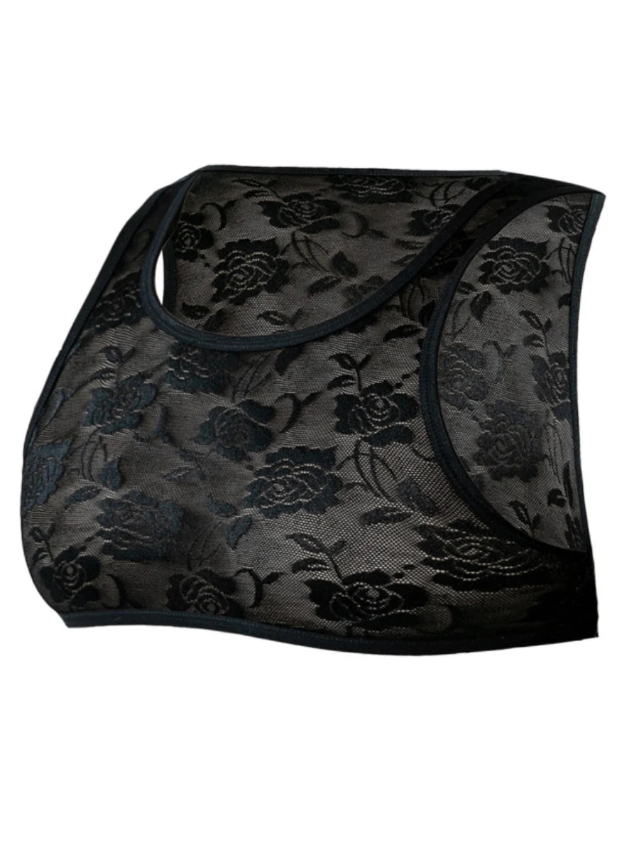 Lacey Top R4VAGE by C4M – transparente Spitze