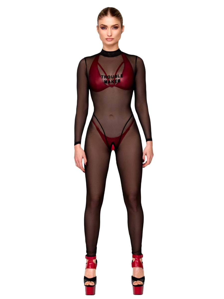 TROUBLEMAKER - Catsuit – Noir Handmade