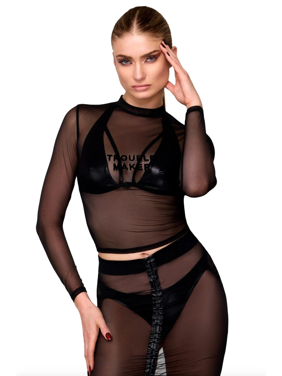 TROUBLEMAKER - Bralette – Noir Handmade