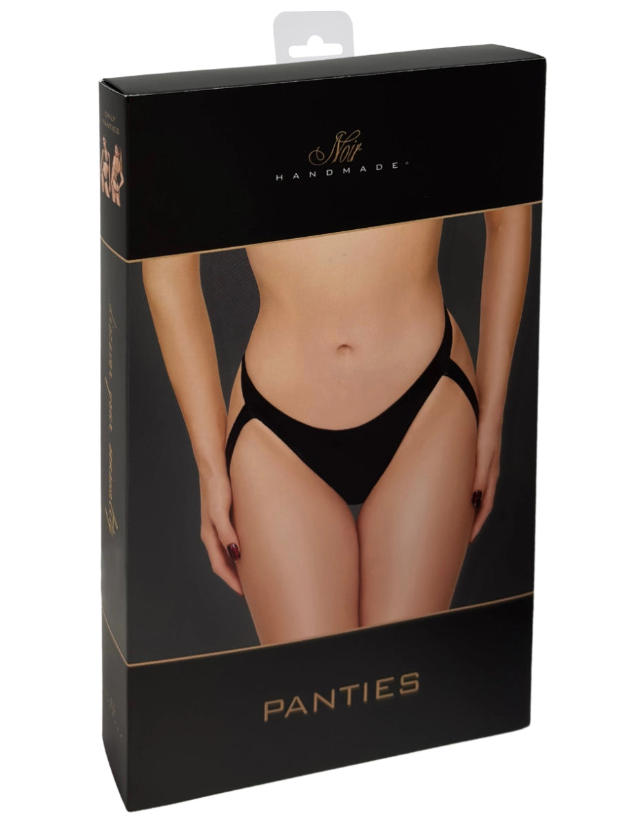 TROUBLEMAKER - Höschen mit Trägern – Noir Handmade