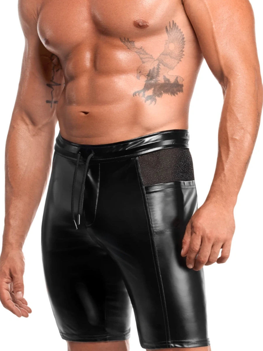 Wetlook Hybrid Biker Short – Noir Handmade