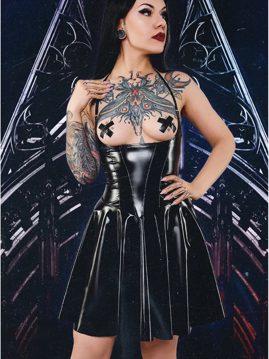 Jutta - Lack Minikleid – Demoniq