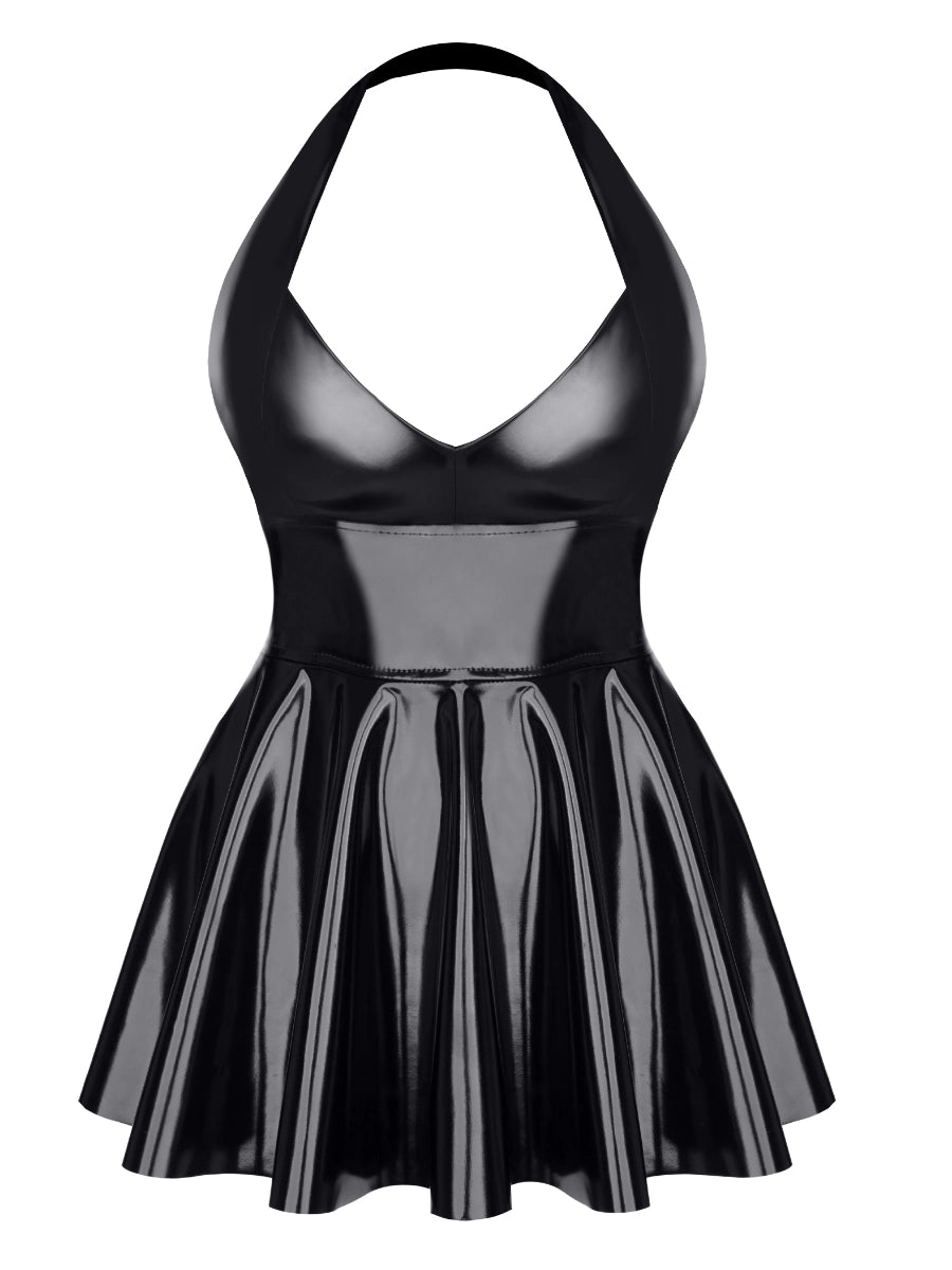 Svenja - Lack Minikleid – Demoniq