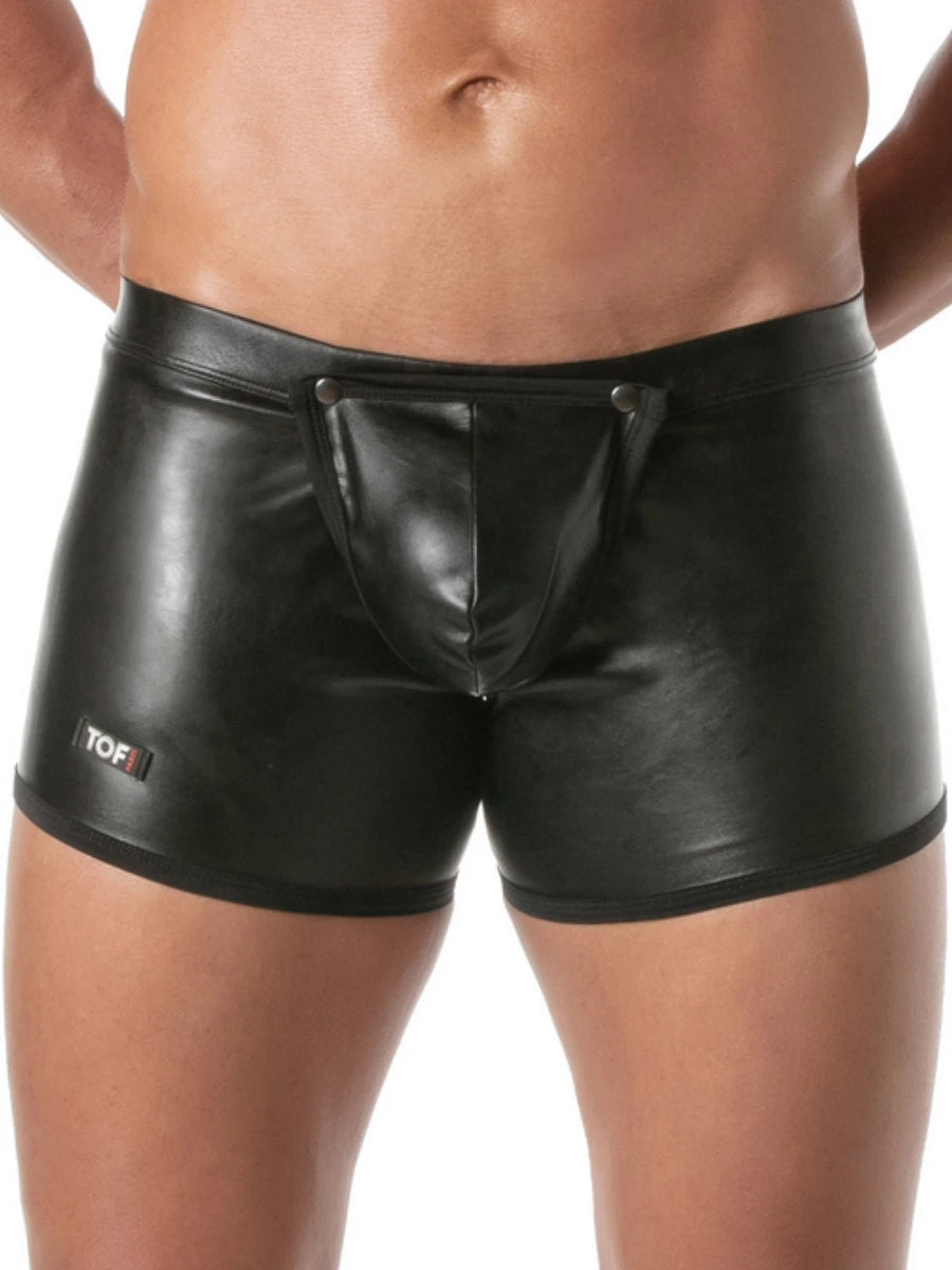 Kinky Boxershorts mit Frontöffnung Schwarz – TOF Paris