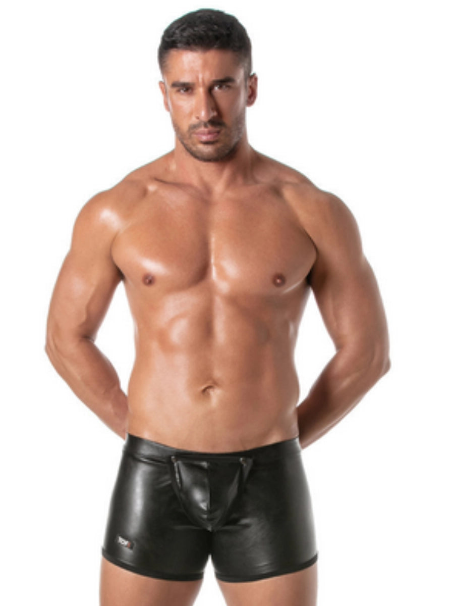 Kinky Boxershorts mit Frontöffnung Schwarz – TOF Paris