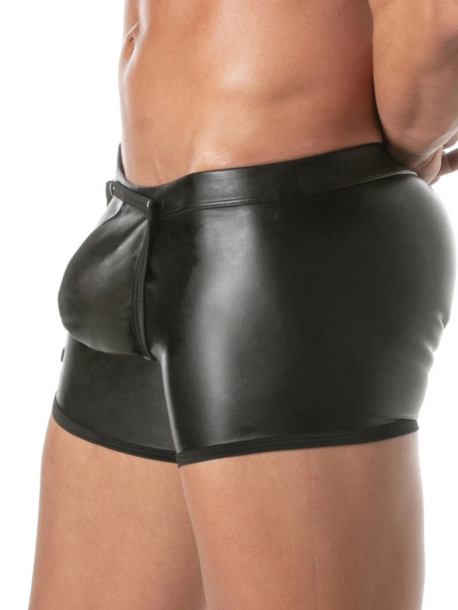 Kinky Boxershorts mit Frontöffnung Schwarz – TOF Paris