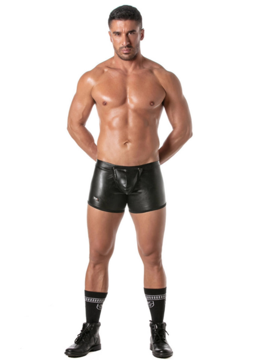 Kinky Boxershorts mit Frontöffnung Schwarz – TOF Paris
