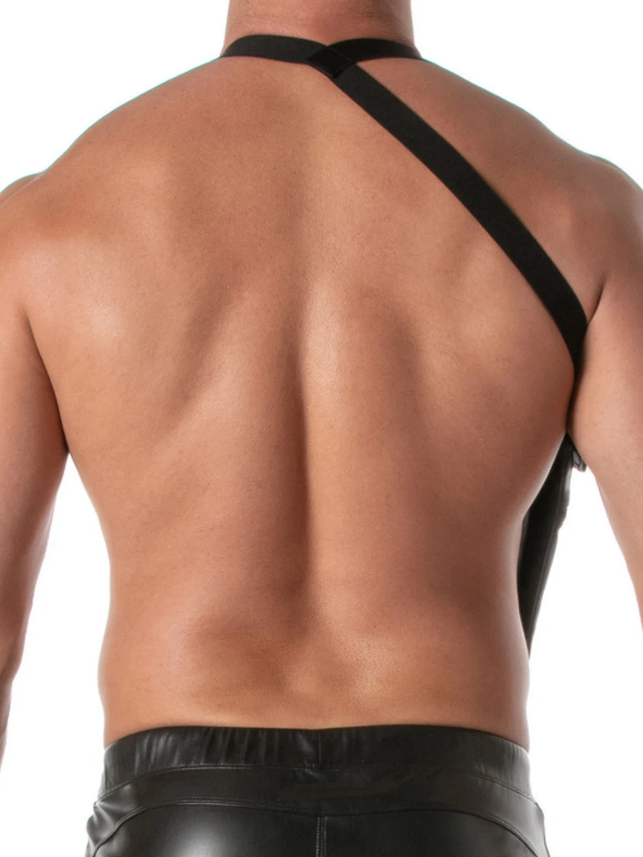 Kinky elastischer Taschen-Harness Schwarz – TOF Paris