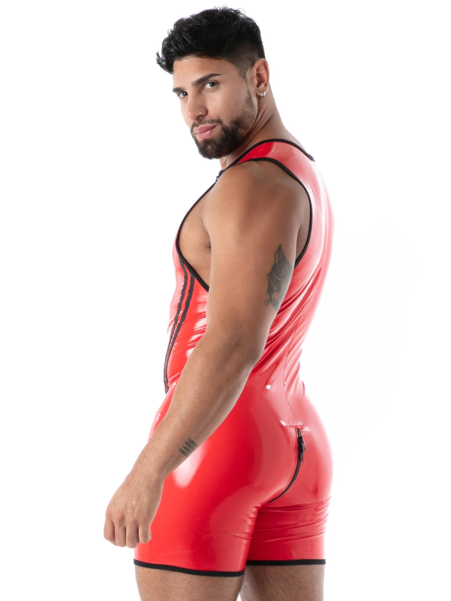 Datex-Body mit Reissverschluss Rot – TOF Paris