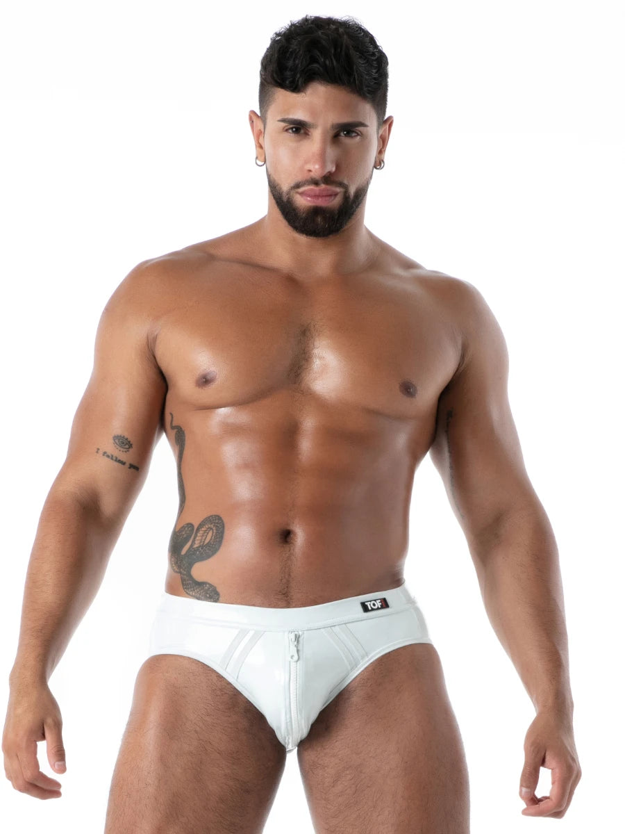 Latex-Slip ohne Po Datex Weiss â TOF Paris