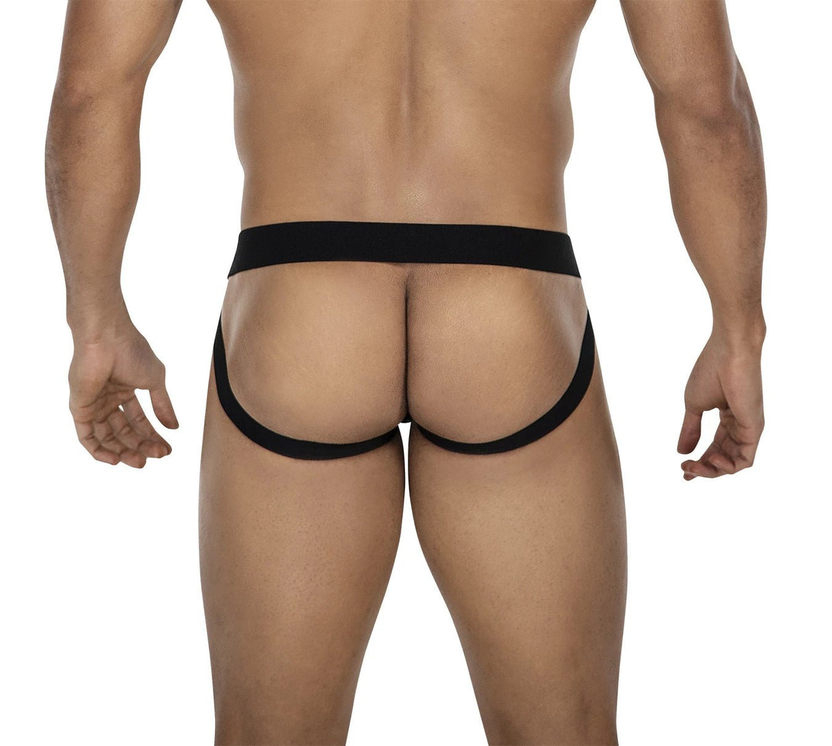 Blau - Schwarzer K'Leder Jock Snap – Cut4Men - Hinreissend