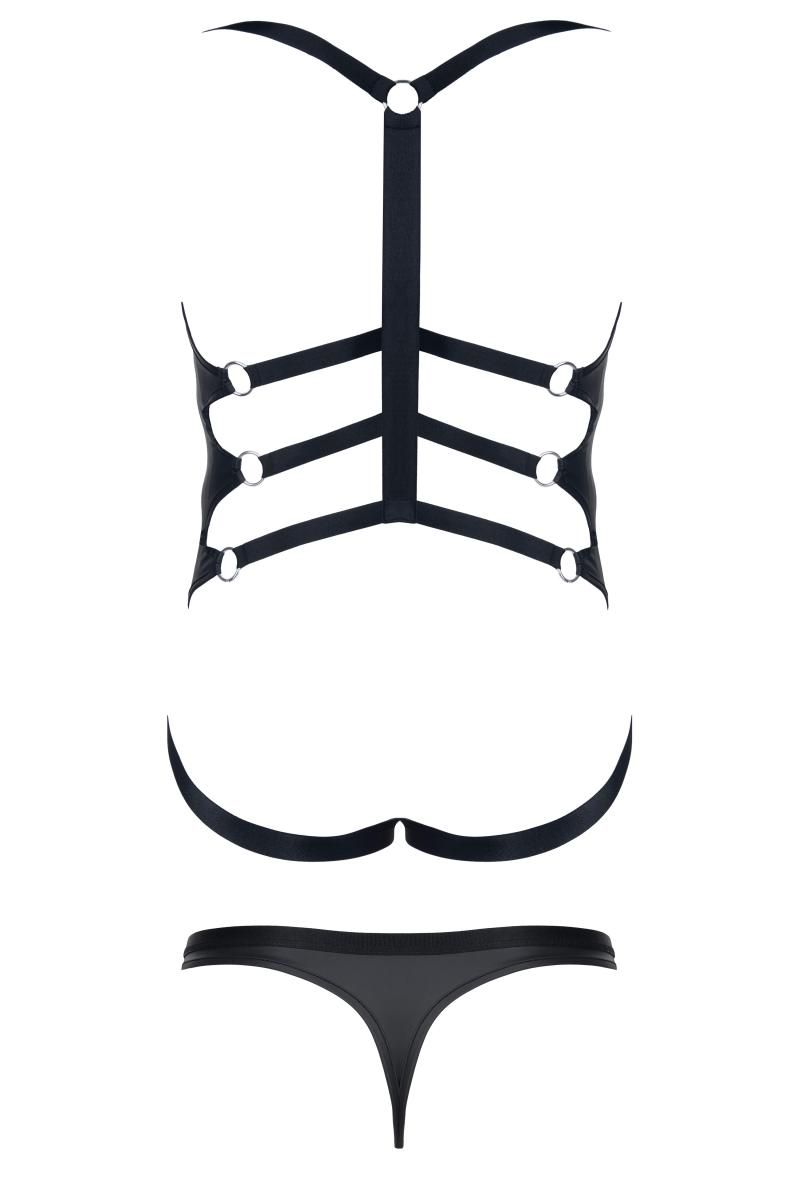 Body - String SET021 Schwarz von Regnes Fetish Planet - Hinreissend