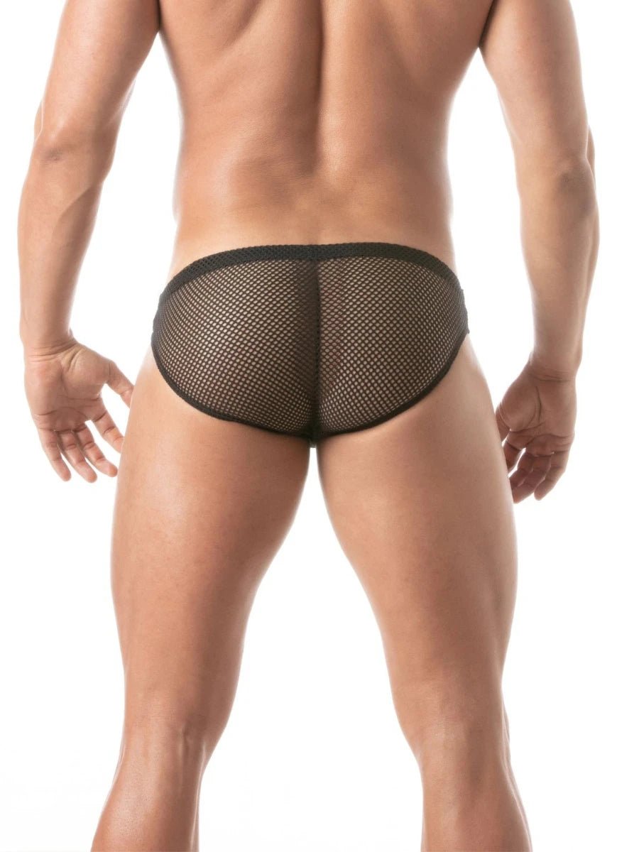 Circuit Netz Mini Briefs Schwarz â TOF Paris - Hinreissend