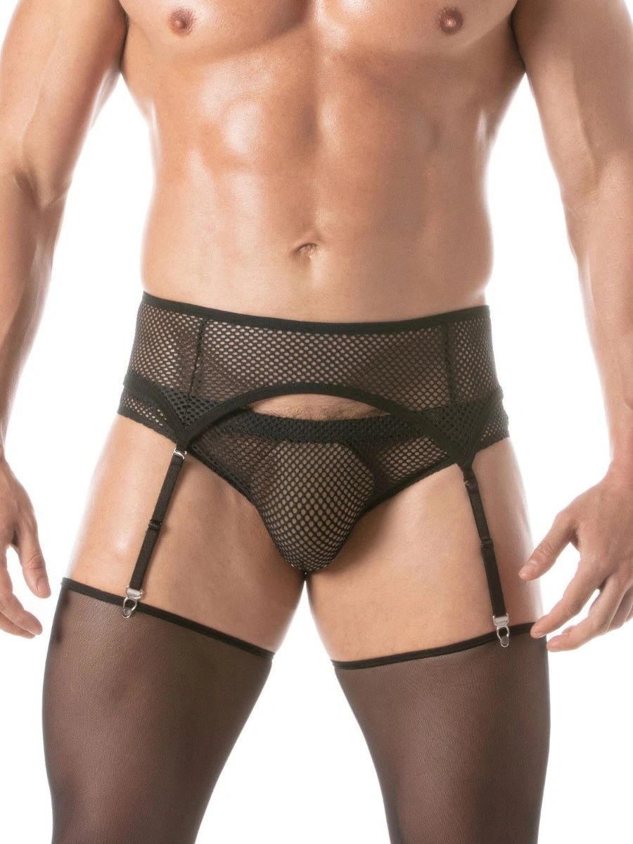 Circuit Netz - Strumpfhalter - Set Schwarz – TOF Paris - Hinreissend