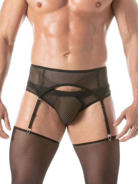 Circuit Netz - Strumpfhalter - Set Schwarz – TOF Paris - Hinreissend
