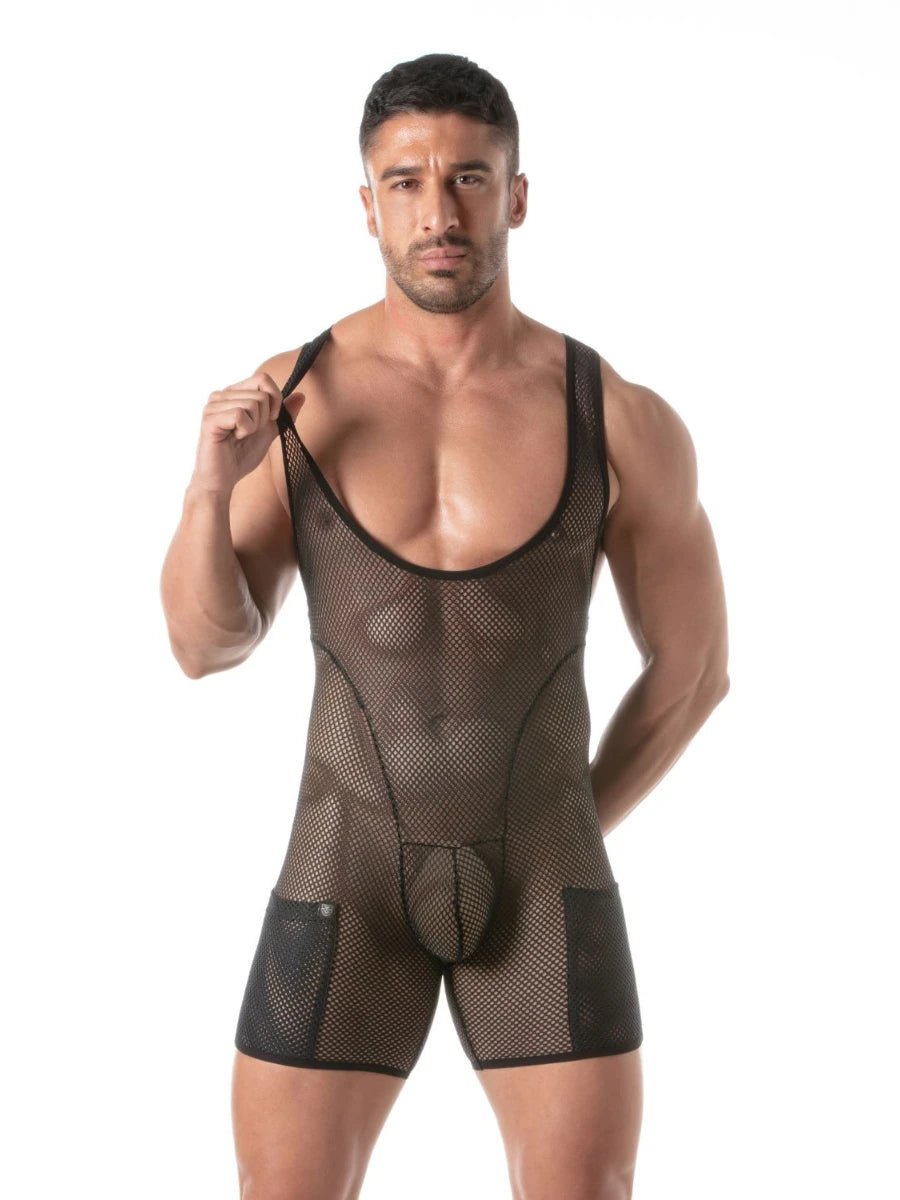 Circuit Netz - Wrestling Body Schwarz â TOF Paris - Hinreissend