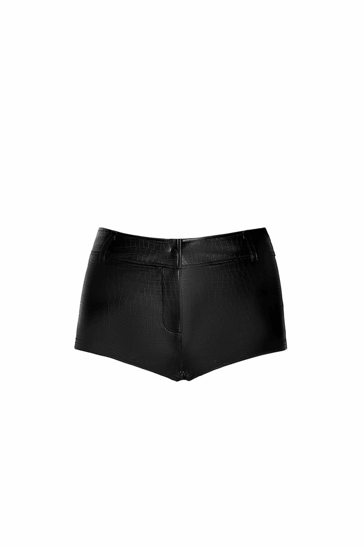 Crocodile Wetlook Short F318 von Noir Handmade - Hinreissend