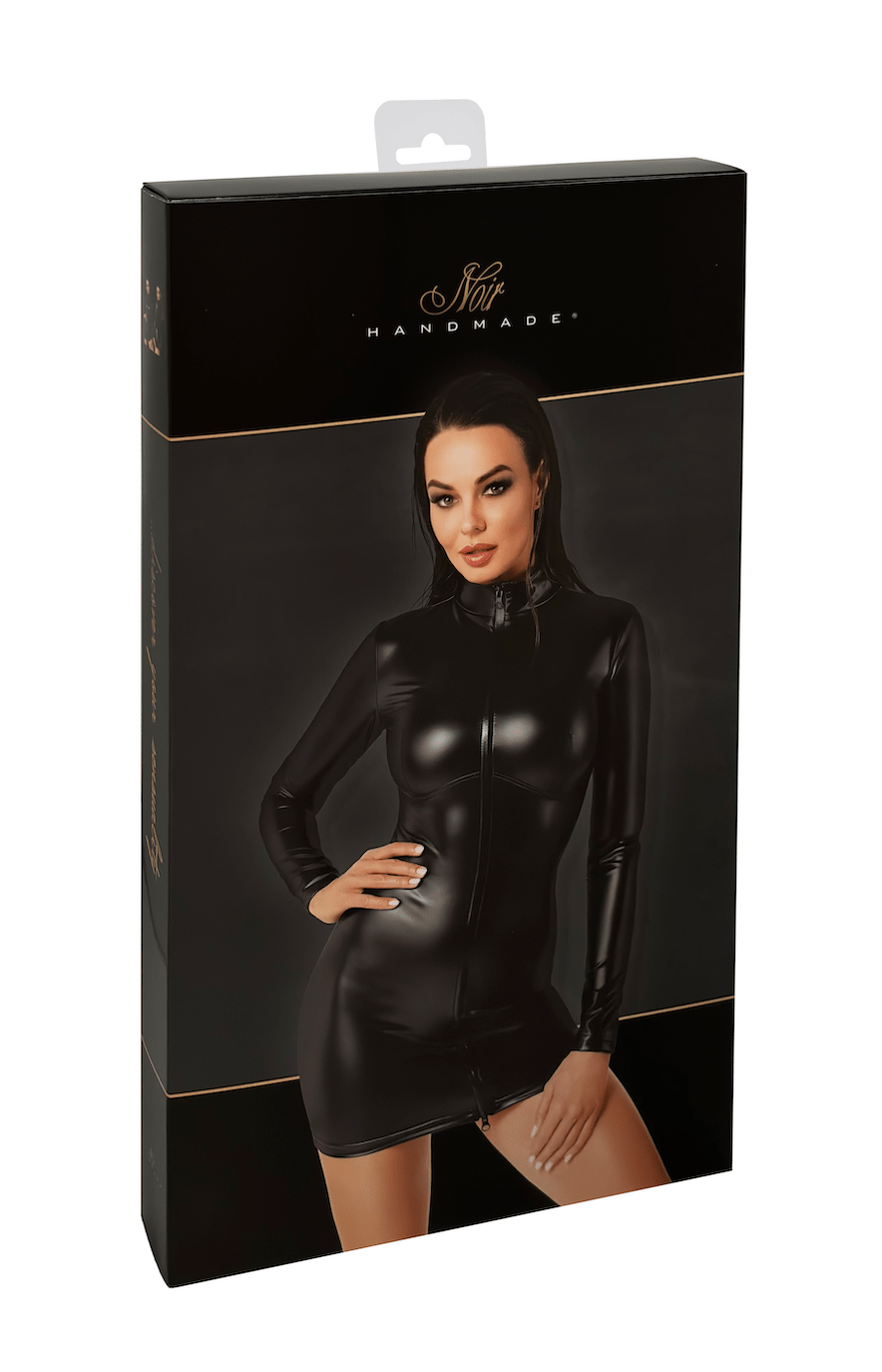 Elastisches Wetlook Minikleid "Chimera" - Hinreissend