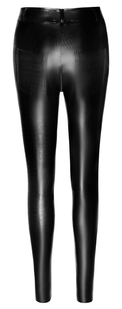 Exklusive Hose in Schlangenhaut - Optik von Noir Handmade - Hinreissend