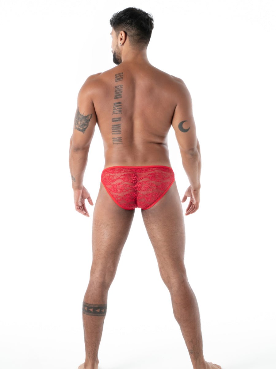 FLUID Spitzen Minibrief rot – TOF Paris - Hinreissend