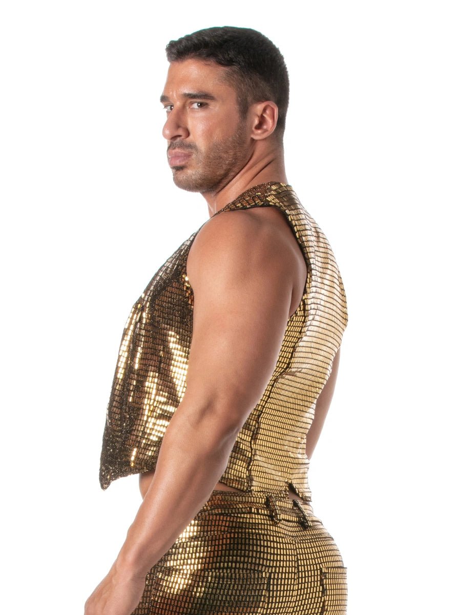 Glitter Chain Weste Gold â TOF Paris - Hinreissend