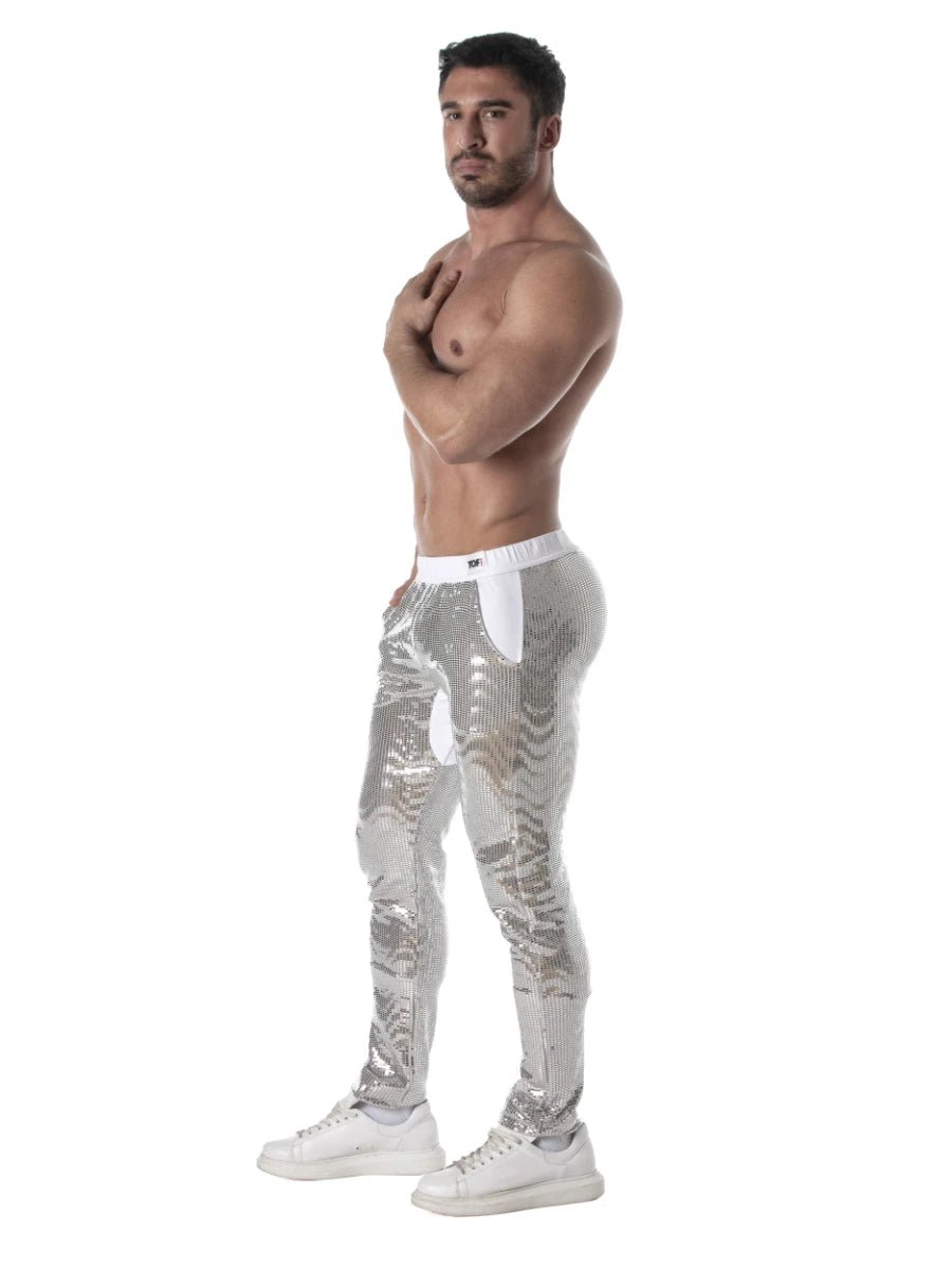 Glitter Hose Silber â TOF Paris - Hinreissend