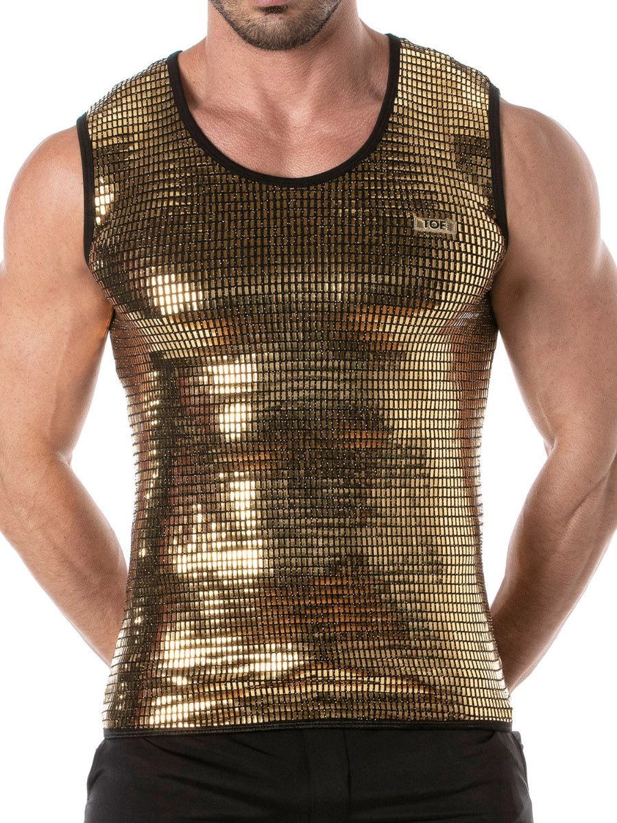Glitter Tank Top Gold – TOF Paris - Hinreissend