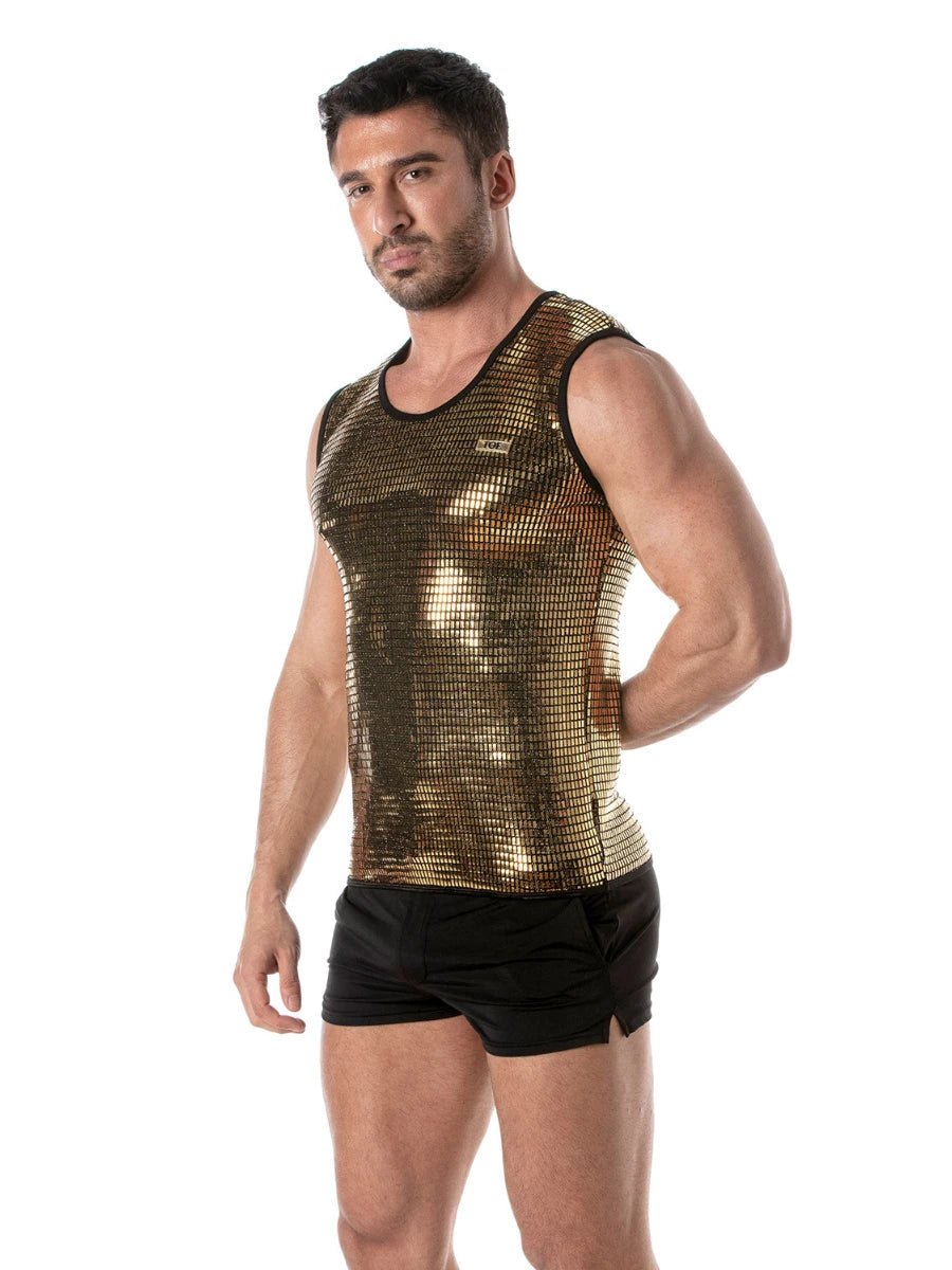 Glitter Tank Top Gold – TOF Paris - Hinreissend