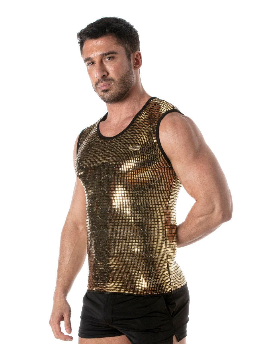 Glitter Tank Top Gold – TOF Paris - Hinreissend