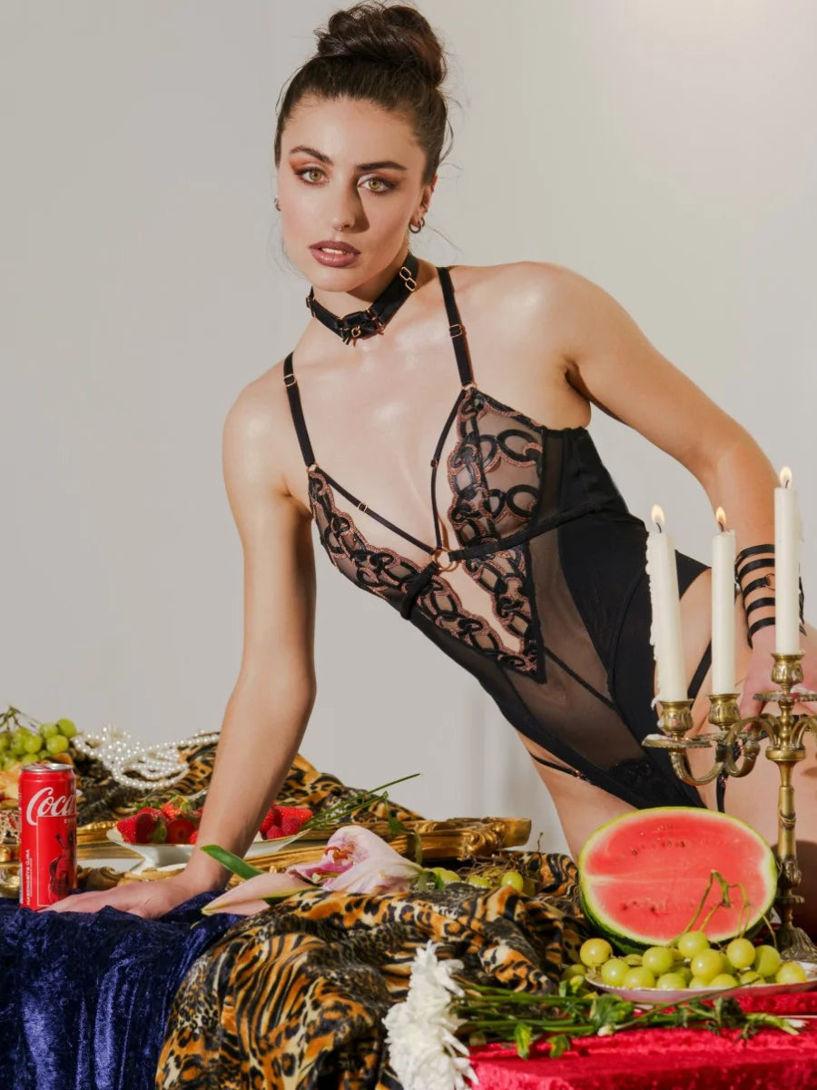 Gourmandise Spitzen-Body – Impudique