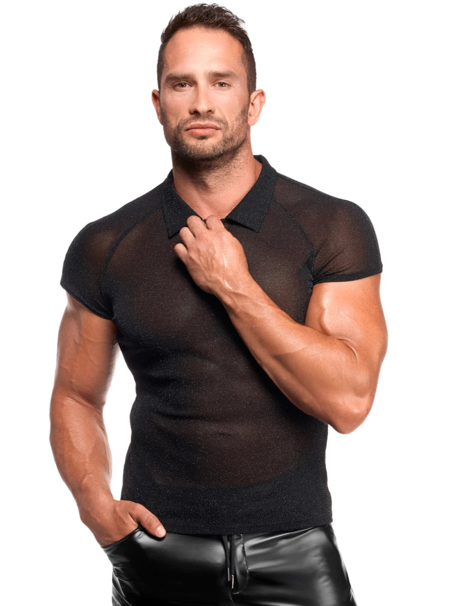 Tüll Polo Onyx – Noir Handmade