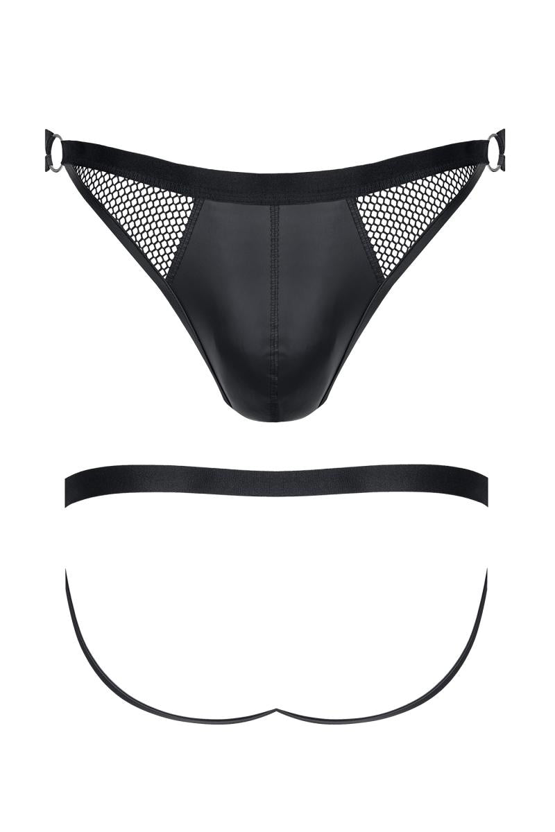 Jock Slip BRI007 Schwarz von Regnes Fetish Planet - Hinreissend