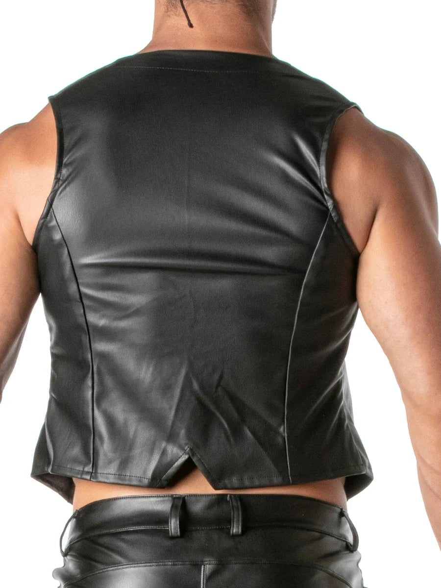 Kunstlederweste Schwarz – TOF Paris - Hinreissend