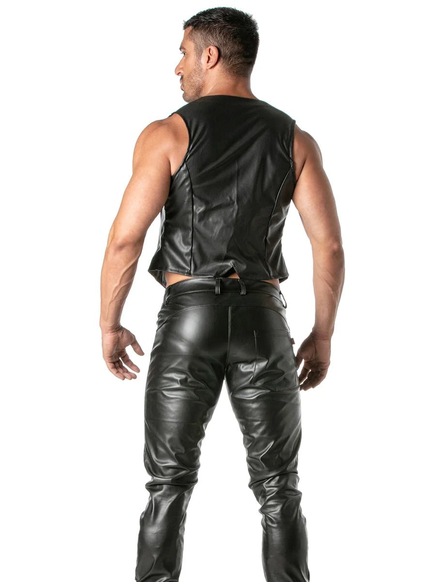 Kunstlederweste Schwarz – TOF Paris - Hinreissend