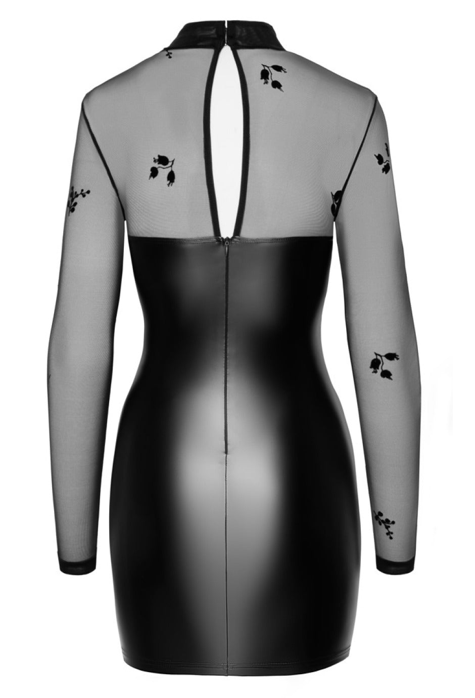 Kurzes Kleid im edlen Material - Mix von Noir Handmade - Hinreissend