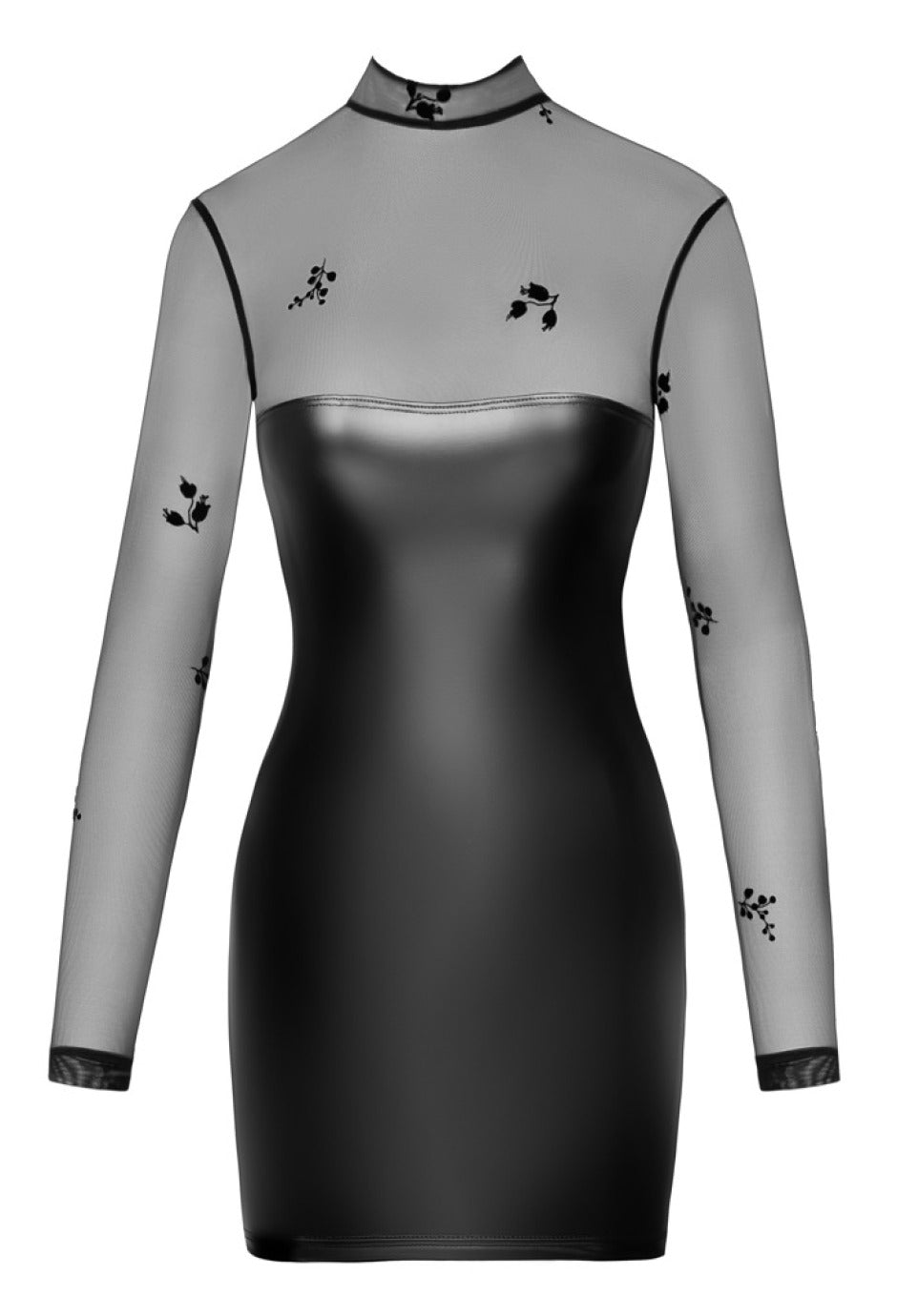 Kurzes Kleid im edlen Material - Mix von Noir Handmade - Hinreissend