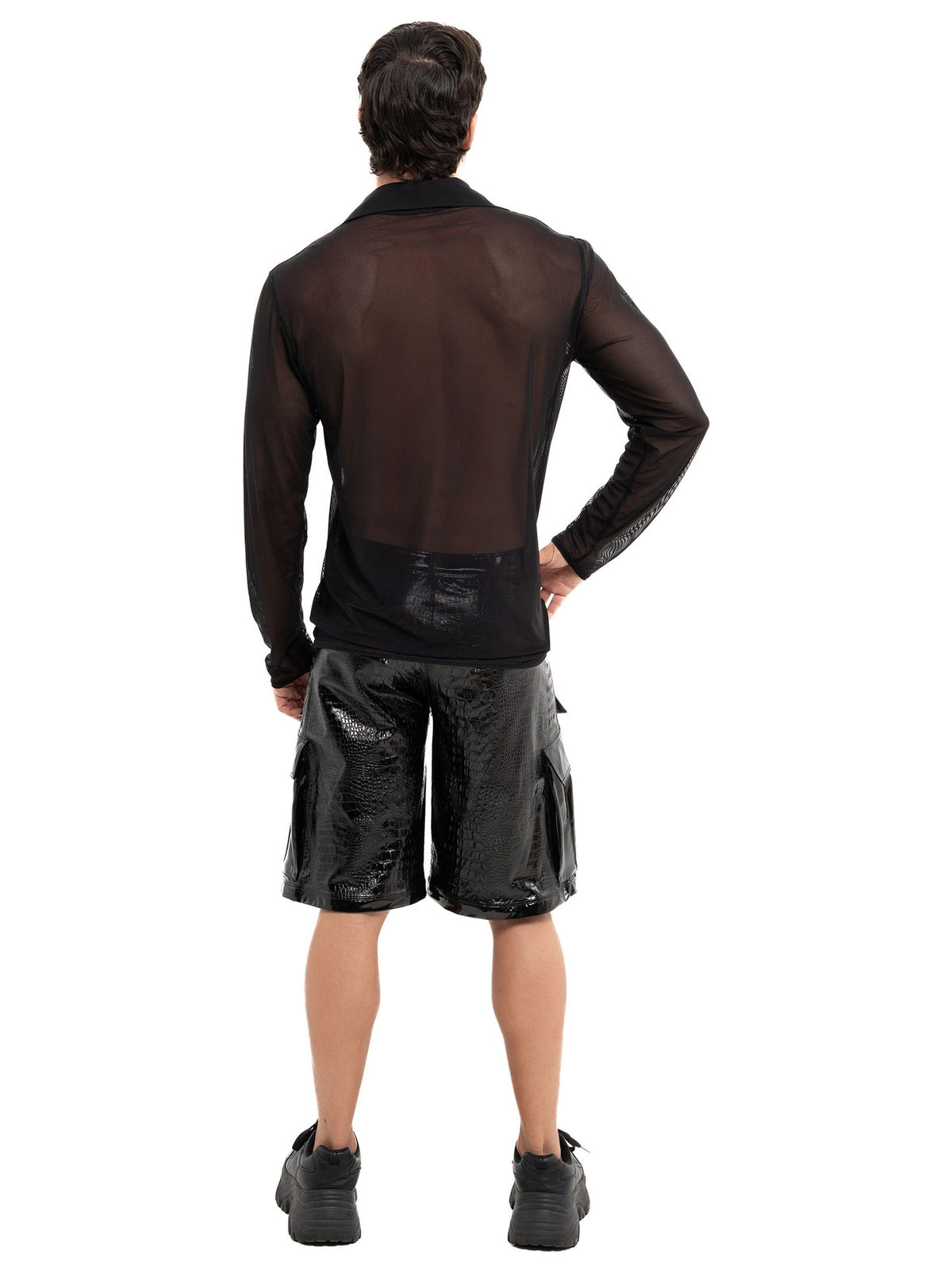 Lack Bermudashorts Héraclès Herren von Patrice Catanzaro – Rückansicht – kombiniert mit Icare