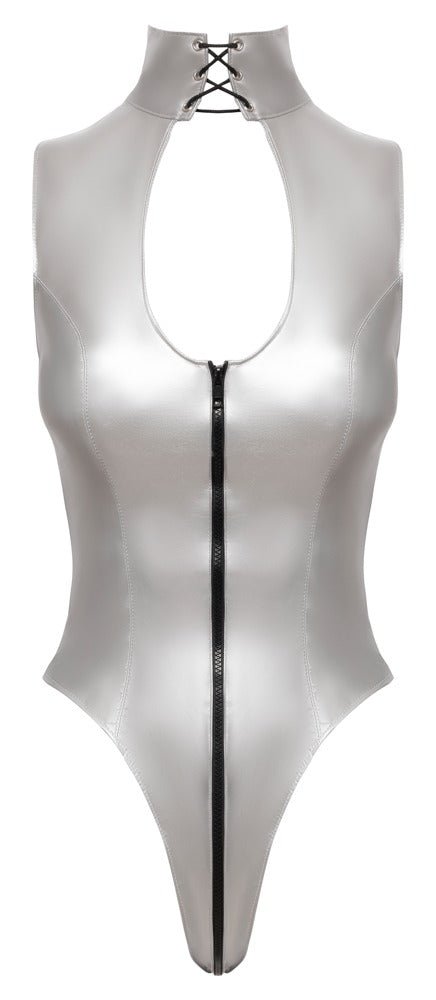 Lack - Body im silberfarbenen Glanz - Hinreissend