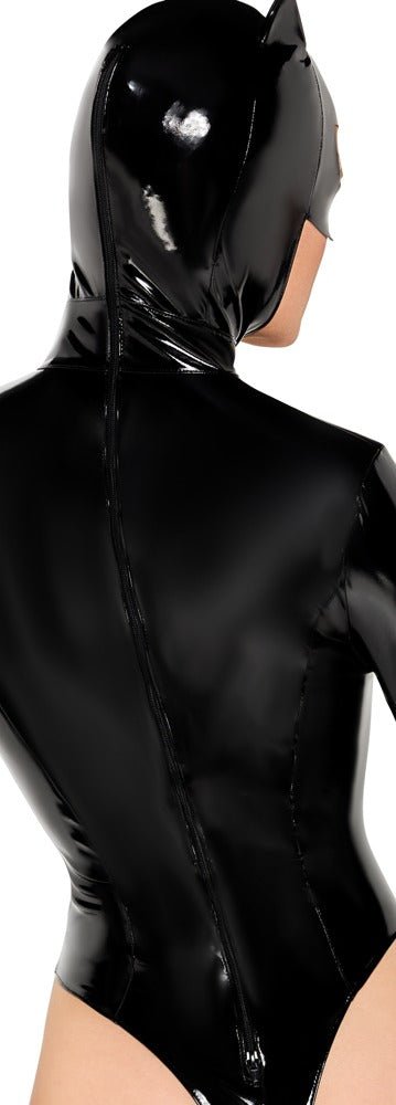 Lack - Body mit angenähter Kopfmaske - Hinreissend