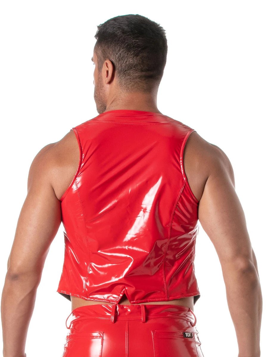 Lack Chain Weste Rot – TOF Paris - Hinreissend