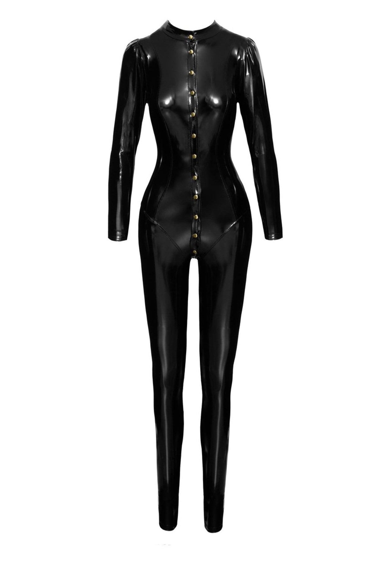 Langarm Lack Catsuit F247 | Noir Handmade - Hinreissend