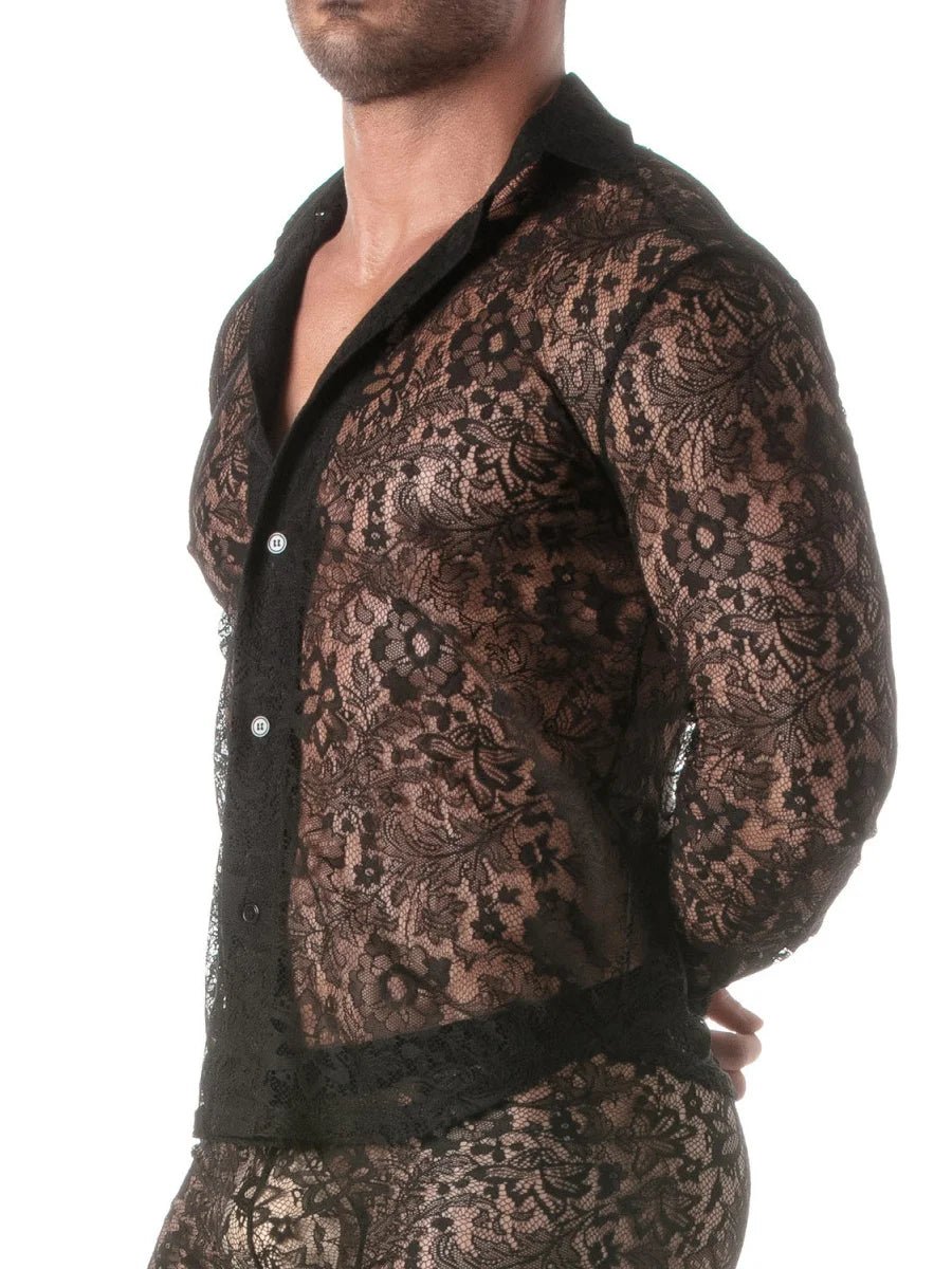 Langarmhemd aus Spitze – TOF Paris - Hinreissend