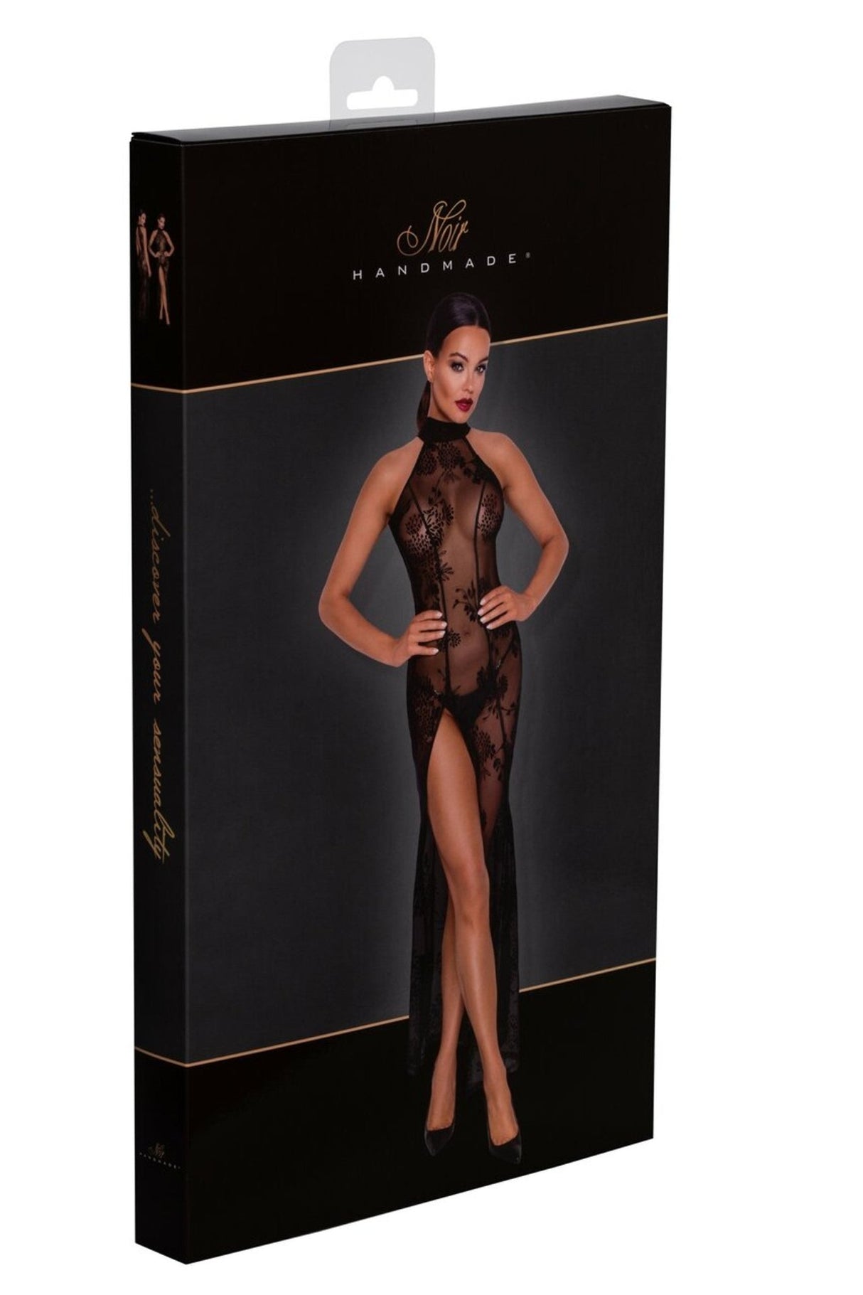 Langes Tüll Kleid F239 | Noir Handmade - Hinreissend