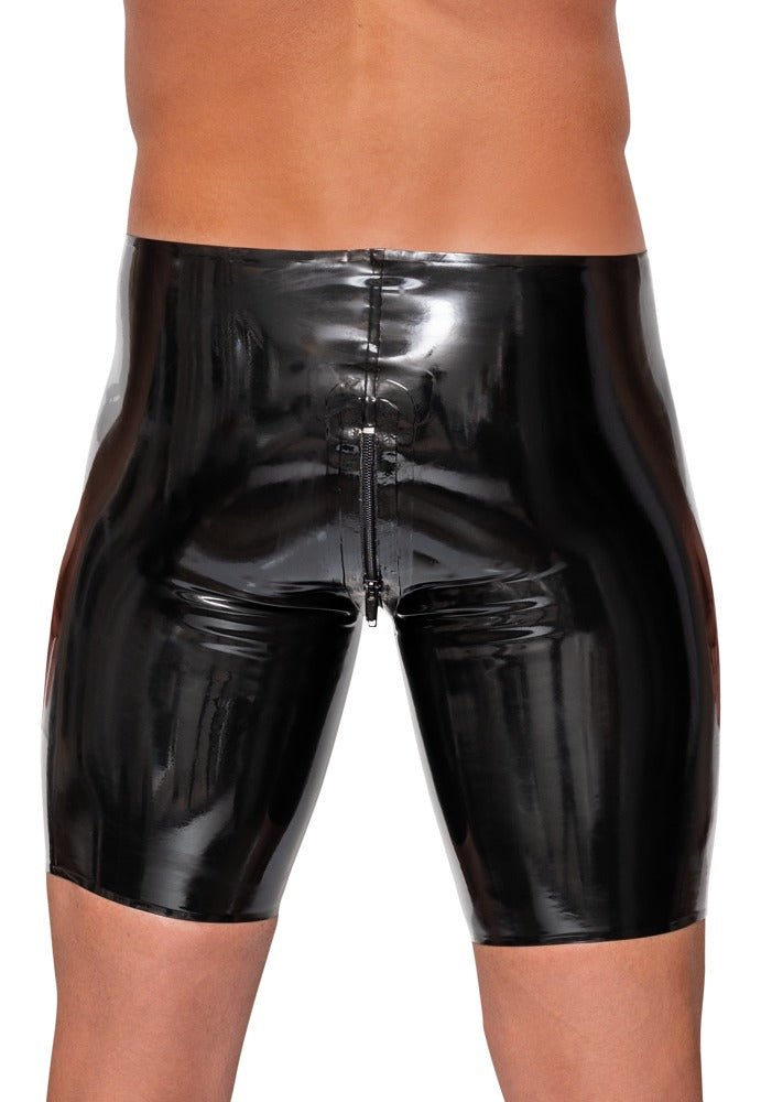 Latex Pants von Late X – Rückansicht mit Reissverschluss