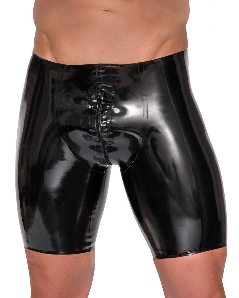 Latex Pants von Late X – Vorderansicht Nahaufnahme