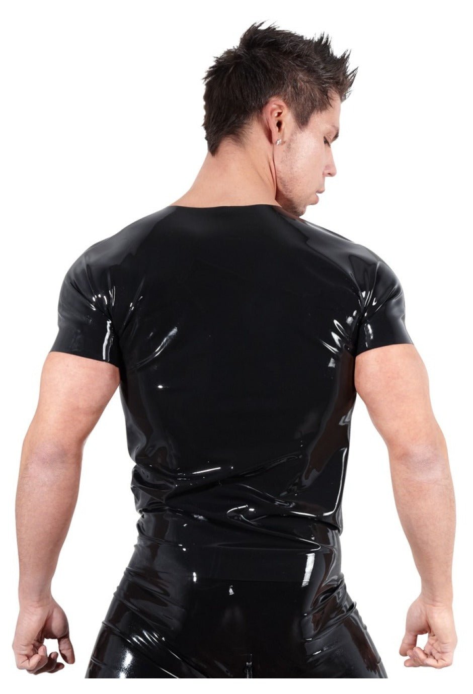 Latex Shirt von Late X – Rückansicht mit Detail zweites Bild