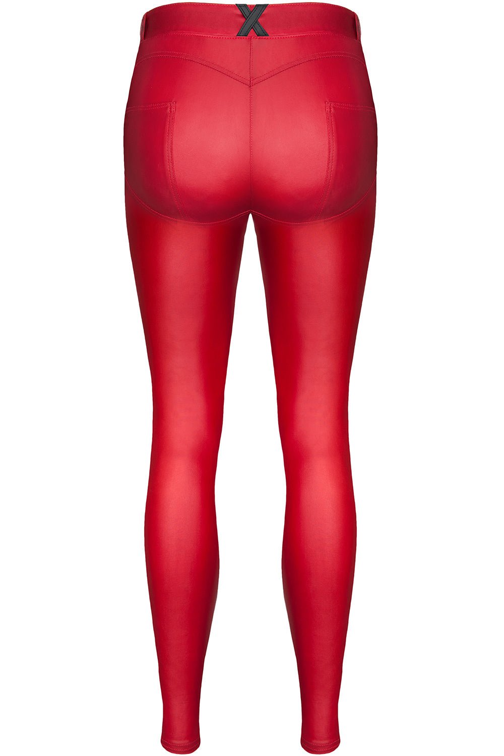 Leggings in Rotem Wetlook von Demoniq - Hinreissend