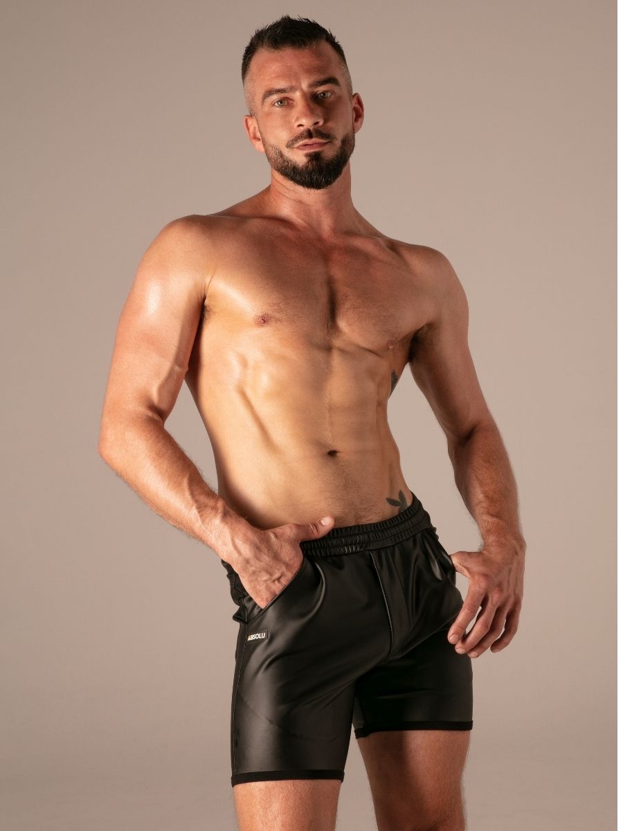 Master Ring Zip Shorts Wetlook Noir â Absolu Male