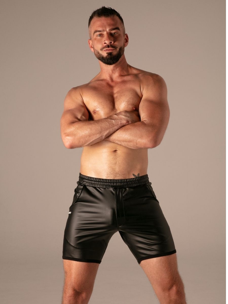 Master Ring Zip Shorts Wetlook Noir â Absolu Male